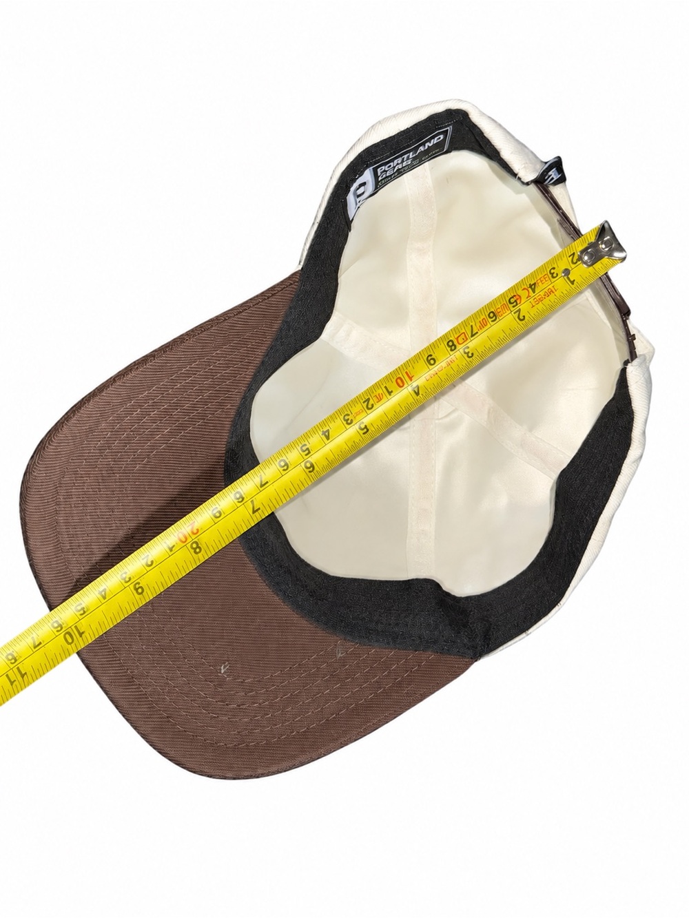 Portland Gear Hawthorne Cherry Blossom Cotton Hat Cream Brown Strapback OS - Picture 3 of 4